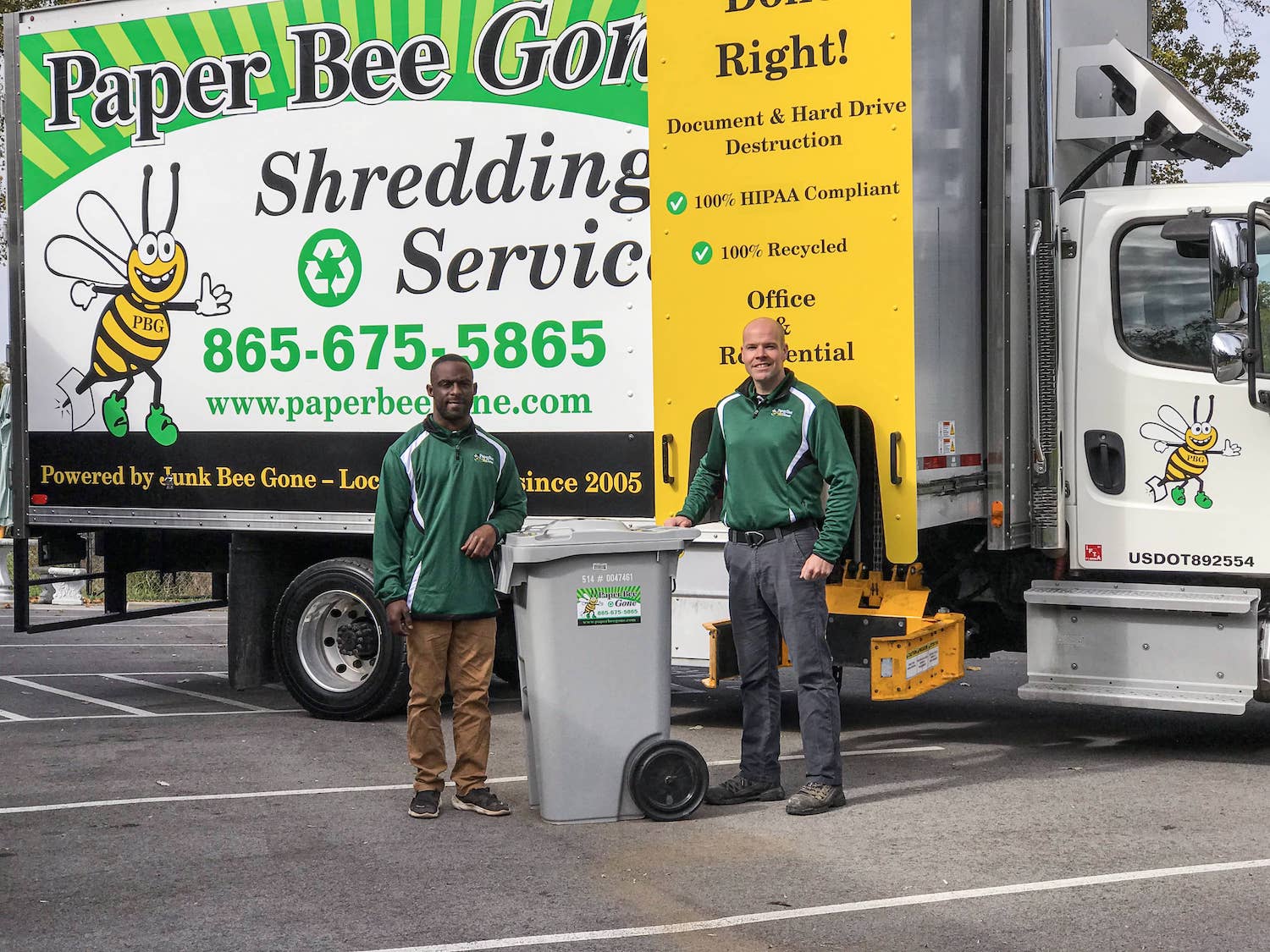 Paper Bee Gone Shred Truck Photo